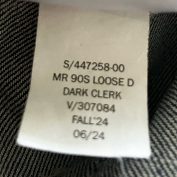 GAP Mid Rise '90s Loose Jeans-Dark Clerk-Size 10/30 - Picture 5 of 7